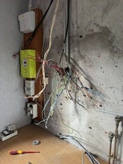 Tableau électrique avant intervention